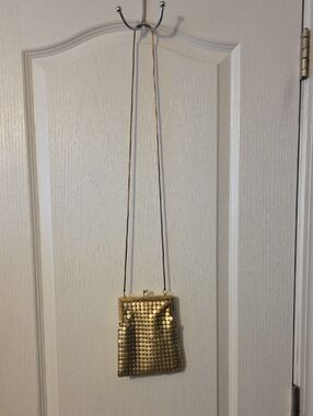 Cache Gold Beaded Crossbody Bag - Elegant Evening Accessory